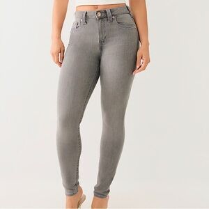 True Religion Curvy Women's Gray Skinny Jeans Women Size 34